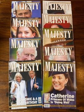 9 Majesty (Set #A) Quality Royal Magazine Royal Family News UK United Kingdom